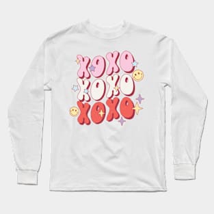 XOXO retro valentine sublimation Long Sleeve T-Shirt